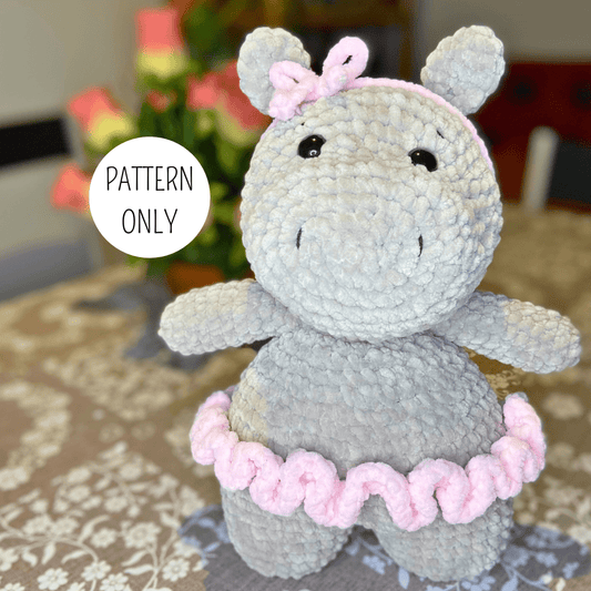 Hippo Crochet Pattern - CrochetbysilviaS2 - | CrochetbysilviaS2