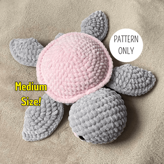 Medium Size Turtle Crochet Pattern - CrochetbysilviaS2 - | CrochetbysilviaS2