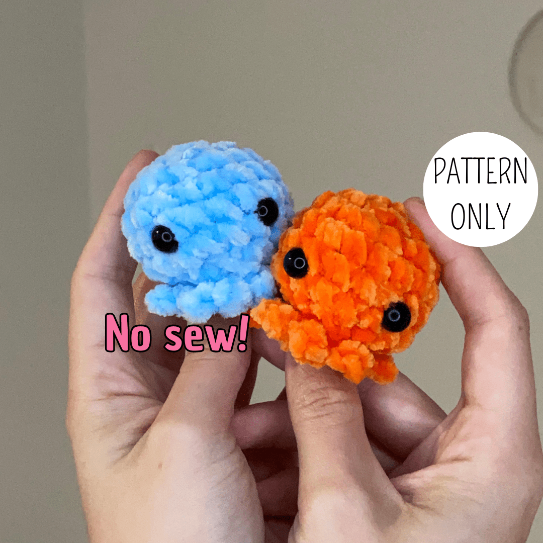 No sew Mini Octopus Crochet Pattern - CrochetbysilviaS2 - | CrochetbysilviaS2