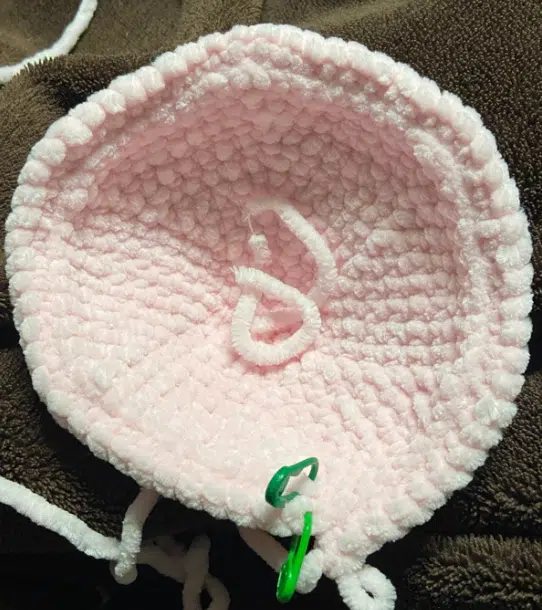 crochet turtle' shell in progress