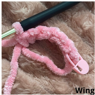Step-by-step process of crocheting amigurumi pieces using chenille yarn and a crochet hook.
