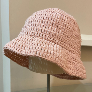 Easy crochet bucket hat pattern for beginners.