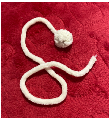 Step-by-step crochet tutorial showing how to attach the arms and textured beard for a Christmas gnome amigurumi.